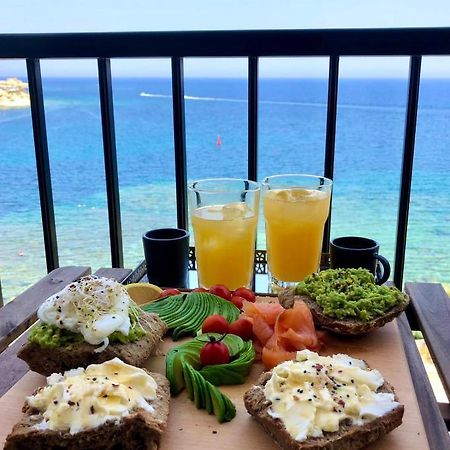 Beach Front High End Apartment, Direct Sea Views. Marsalforn Ngoại thất bức ảnh